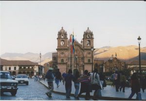 View of the Basilica of Our Lady of the Assumption in Cuzco