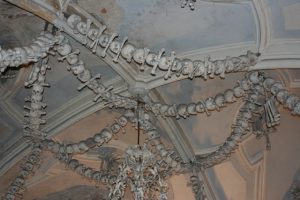 Garland of Skull and Crossbones in Sedlec Bone Church