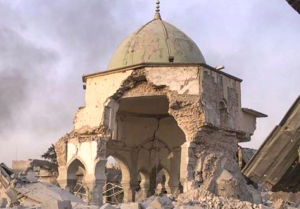 Al Nuri Mosque being demolished ISIS